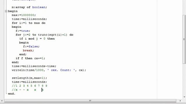 #2 PascalABC.NET - SCHOOL - Простые числа. Решето Эратосфена