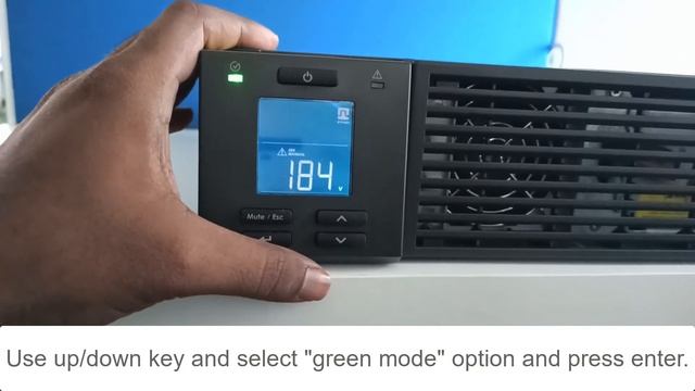 How to Enable Green Mode in SRV2KL-IN Through the Display | Schneider Electric Support