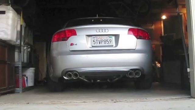 APR Exhaust on a B7 2006 Audi S4 (with piggies)
