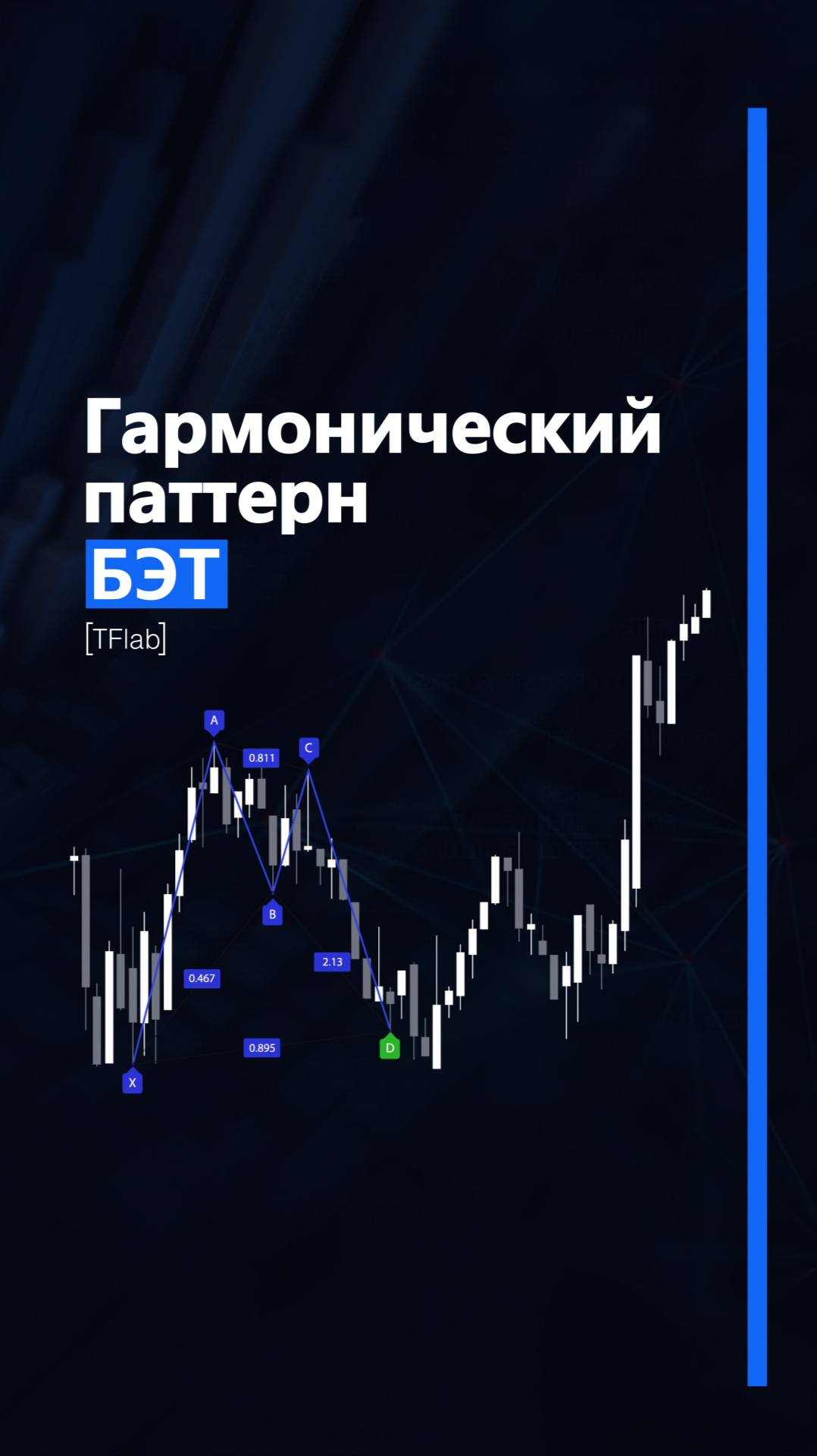 Гармонический паттерн «Летучая мышь» Индикатор графика «Летучая мышь» в TradingView [TradingFinder]