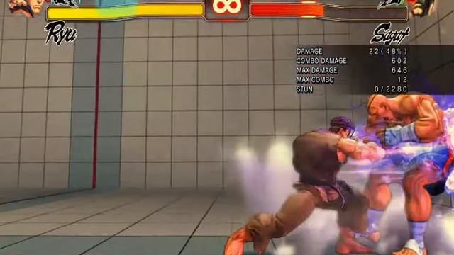 Ryu absolute most damaging combo.avi