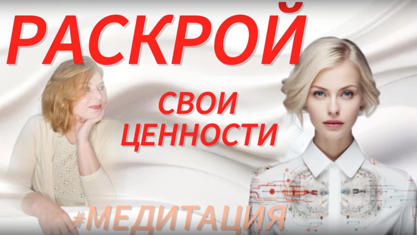 🧘♀️❣️МЕДИТАЦИЯ для открытия ЦЕННОСТЕЙ. Мы счастливы, когда живем в соответсвии со СВОИМИ ценностям