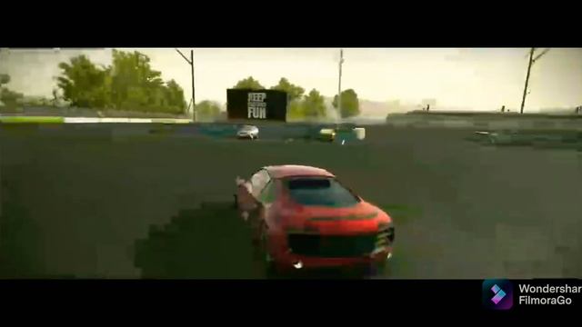 Drifting through narrow path with AWD Audi R8 in Carx Drift Racing