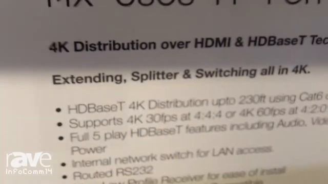 InfoComm 2014: WyreStorm Exhibits Its 8x8 4K HDBaseT Matrix