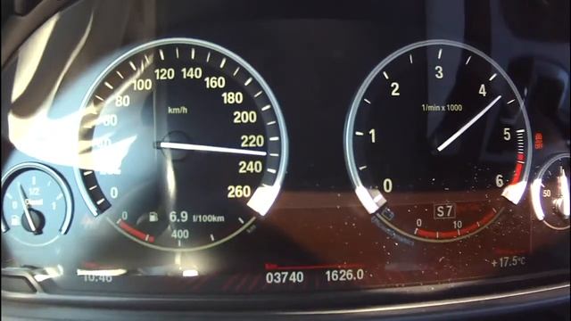 BMW M550d acceleration to 155 mph or 250kph