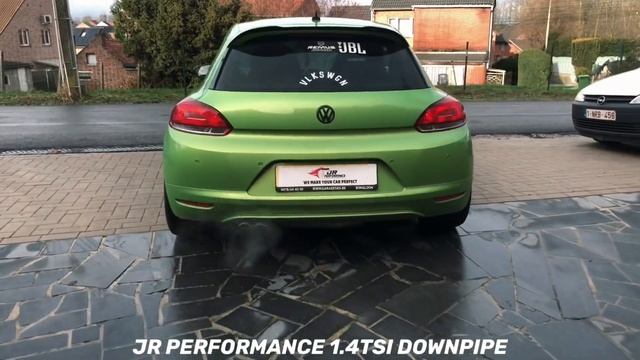 1.4 tsi Vw scirocco downpipe and RVS EXHAUST🇧🇪