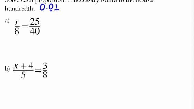 Algebra: 2-6 Ratios and Proportions