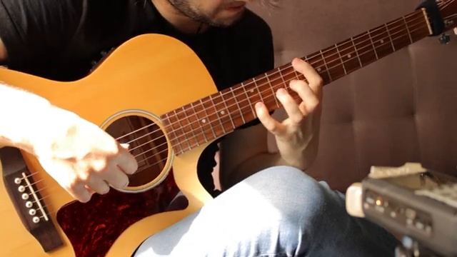 Jazz-waltz etude for acoustic guitar (original) free tab