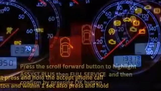 PEUGEOT 104  1972 10 1976 10 How to reset service light indicator