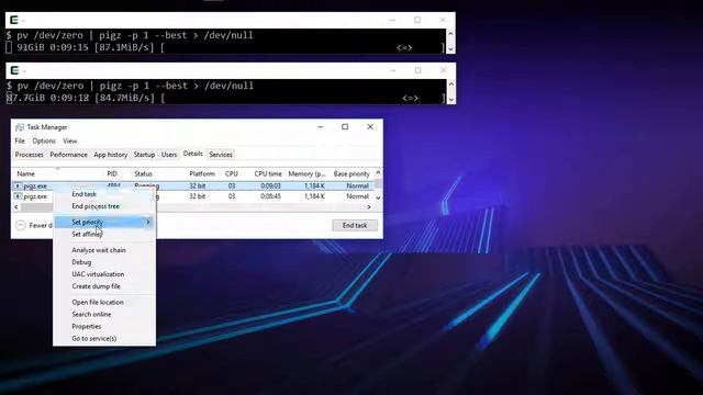 Task priority is broken on Windows 10 with AMD Ryzen SMT