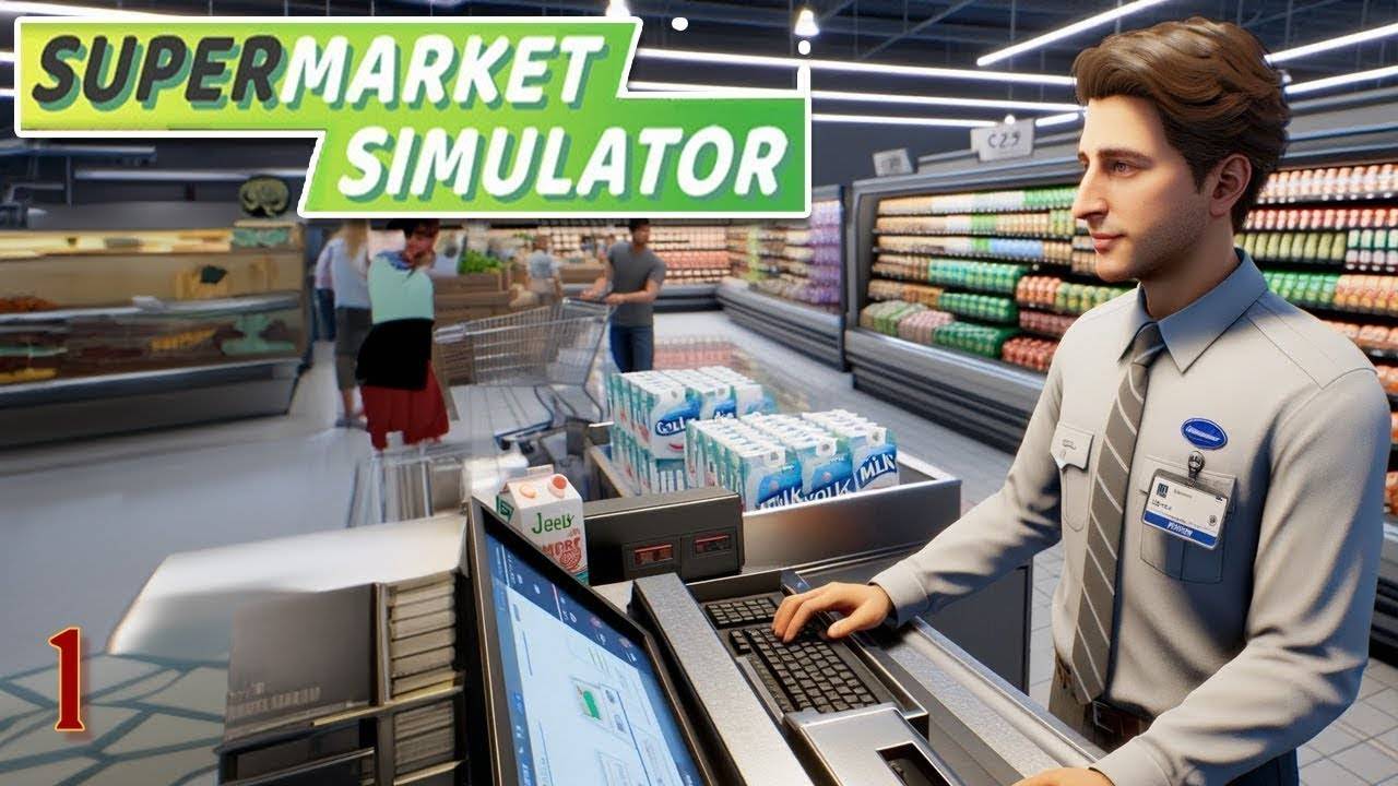 устроился в Пятерочку на пару стримов(Supermarket Simulator)часть 1