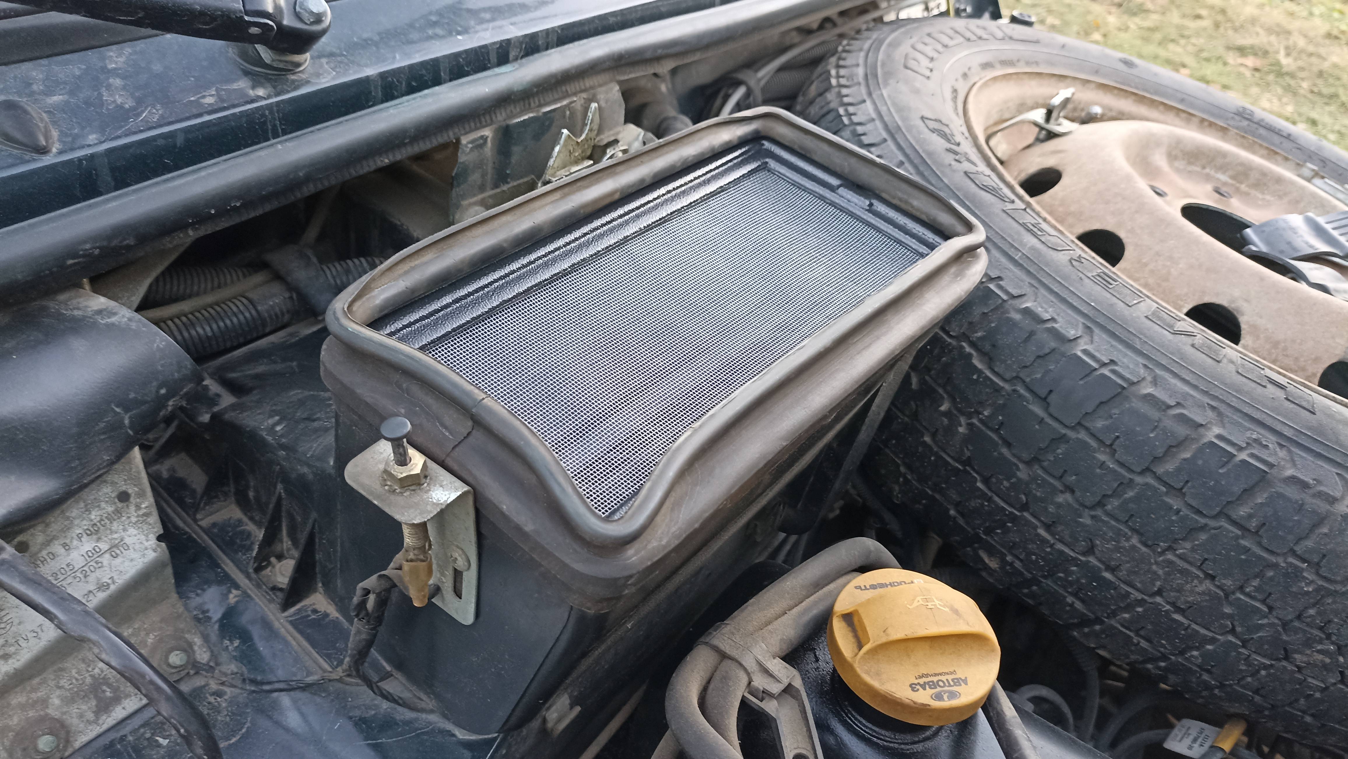 Защитная сетка воздуховода Нива 4х4