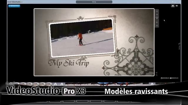 Corel VideoStudio Pro X3 : Démo Express   Voyage de ski