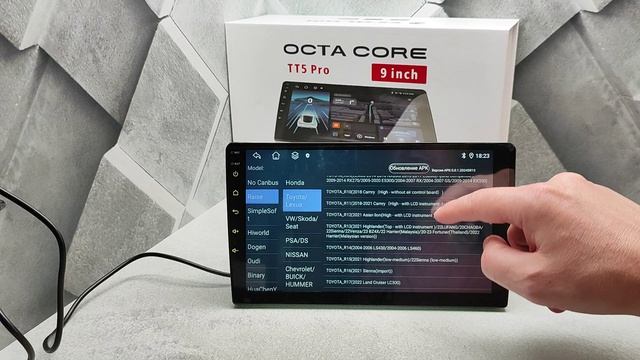 Андроид магнитола Е5 OLOM TT5 Pro   3х32 сим 8 ядер