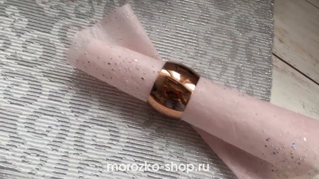Кольцо для салфетки ЭЛЕГАНС, бронзовое, 5 см, разные модели, A04420100