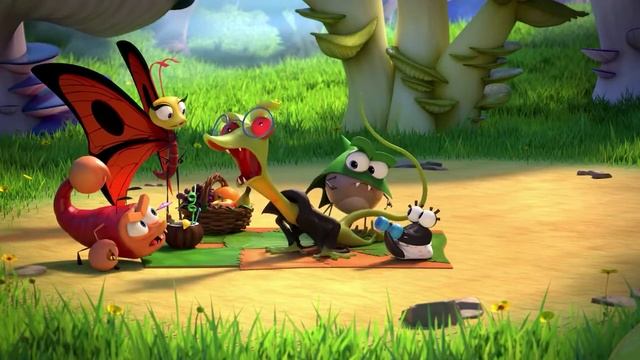 Большая прогулка малыша слизня Best Fiends мультфильм
