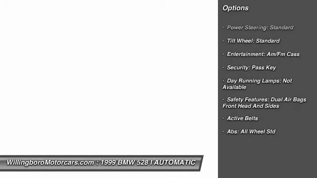 1999 BMW 528 I AUTOMATIC Burlington NJ 08016