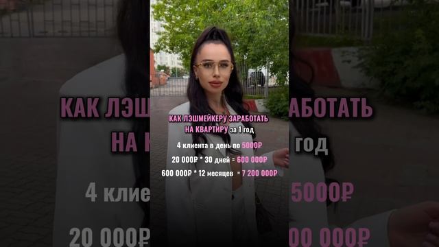 Как лэшмейкеру заработать на квартиру за 1 год