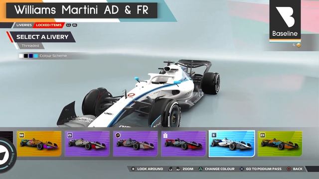 F1 22 - WILLIAMS MARTINI LIVERY IDEAS - #22