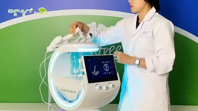 OFAN Smart Ice Blue Water Oxgen Facial Wet Aqua Jet Peel Dermabrasion H2O2 Hydrafacials Machine