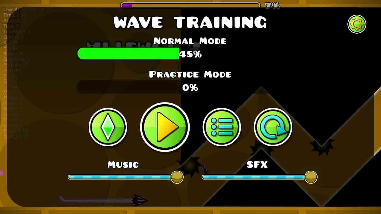 прохожу НЕ сложный УРОВНИ в Geometry Dash