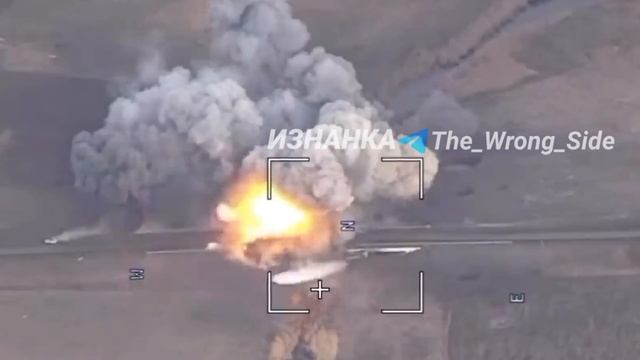 Авиаудар тремя ФАБ-500 по железобетонному мосту около н.п. Константинополь (западнее г. Курахово)