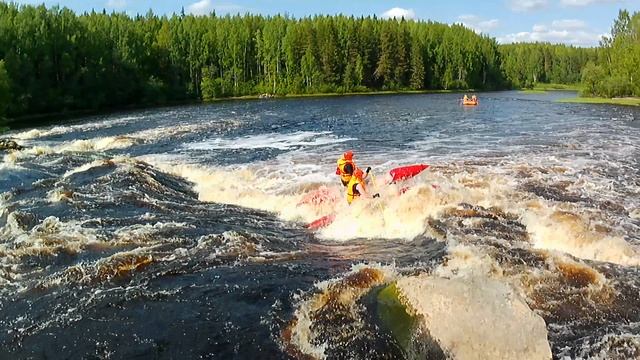 Река Шуя, порог большой Толли. 11.06.2023 г. Часть 2.