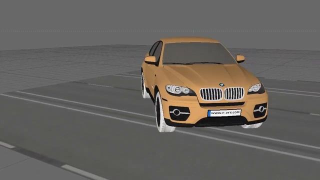 BMW X6 - Cinema 4D 12 & Vray - Previz