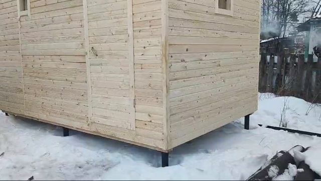Баня мобильная 2,4х4м_СНАРУЖИ