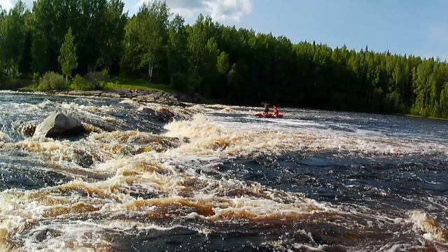 Река Шуя, порог большой Толли. 11.06.2023 г. Часть 4.