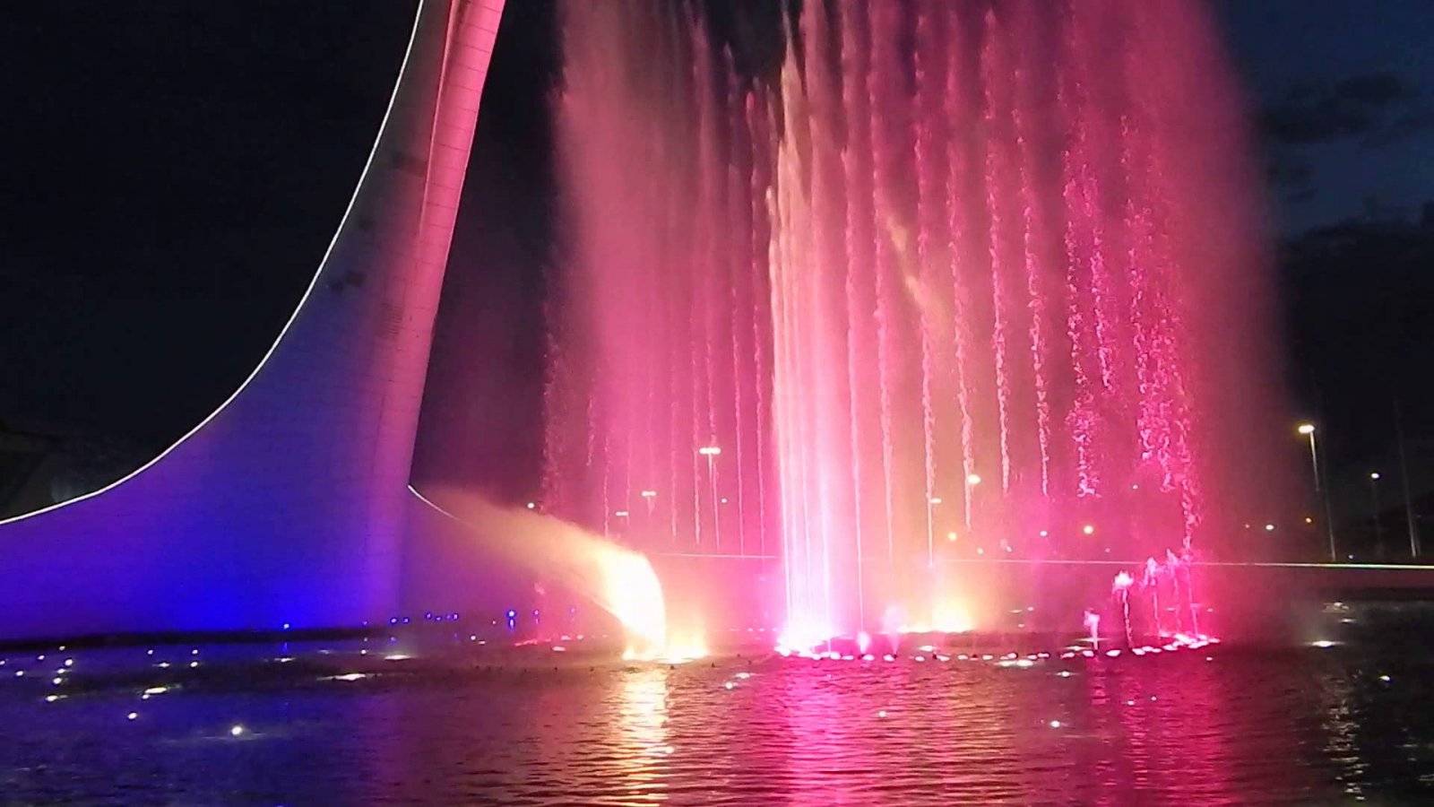 Поющие фонтаны отеля Golden Five в Хургаде (Fountain, Hurgada, Egypt)-фин