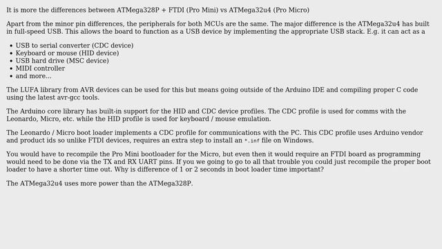 Arduino: All the differences between Arduinos: Pro Mini & Pro Micro (4 Solutions!!)