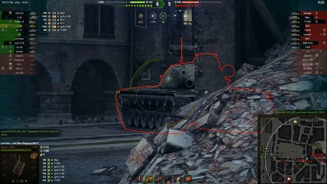 Мир танков. WOT. Бой на T110E5. Взял 5 фрагов и 11.3К урона
