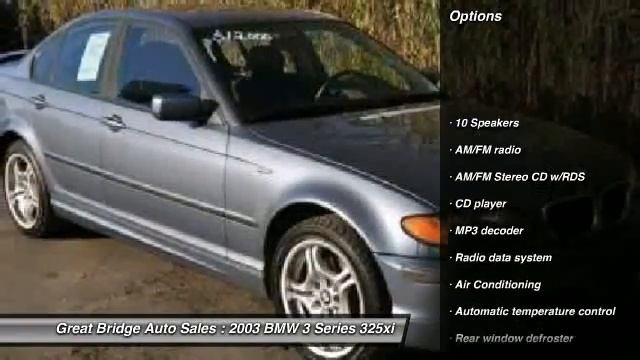 2003 BMW 3 Series 325xi Chesapeake VA 23320