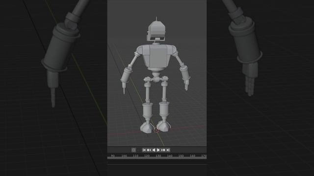 Робот в Blender