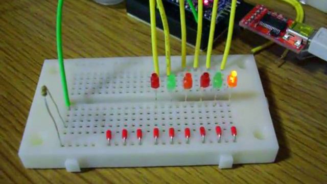 Arduino Pro miniでナイトライダー3