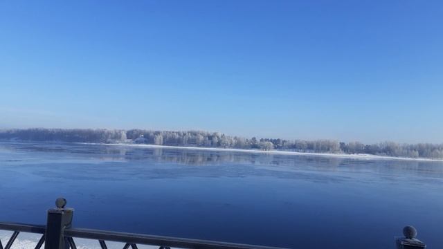 Утро над Волгой в Рыбинске