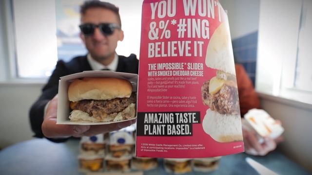White Castle IMPOSSIBLE (fake) Burger vs. REAL Burger