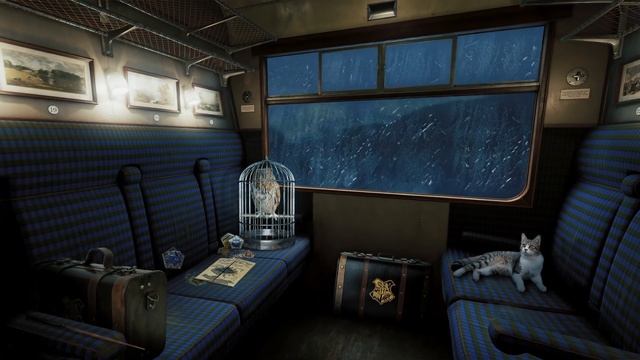The Hogwarts Express  Rain Harry Potter Prisoner of Azkaban inspired ASMR Ambience хогвартс музыка