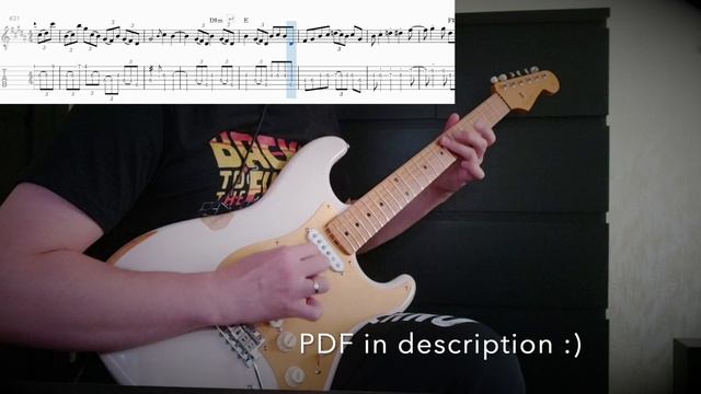 Spacey Groove Guitar Solo with TAB