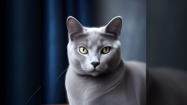 Русская голубая кошка