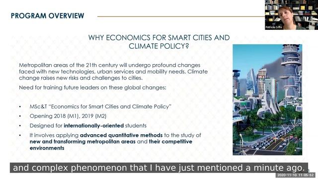 MSc&T Economics for Smart Cities & Climate Policy: program overview