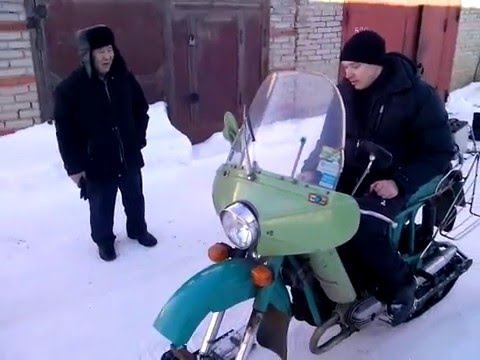 Мотоцикл  Урал на гусенице 2016