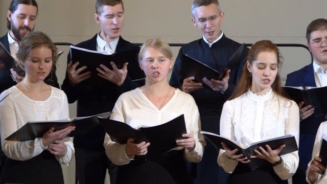 Свиридов"О,Родина,счастливый и неисходный час!"Дирижер Василиса Бычкова.Концертмейстер Виктор Зубов