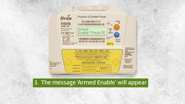 How to reconnect your Itron FGBB03 smart Pay As You Go gas meter