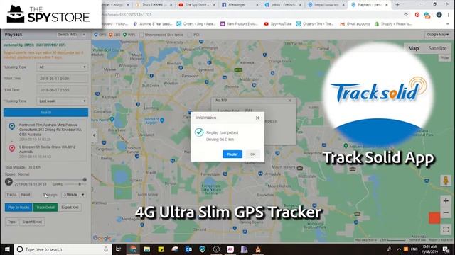 4G Ultra Slim GPS Tracker - App Demonstration