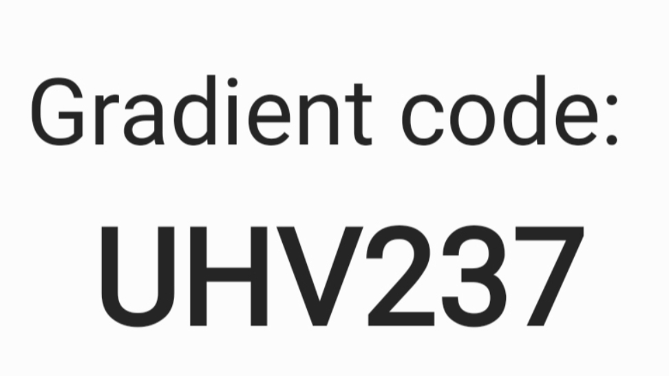 Код Gradient: UHV237  Gradient code: UHV237