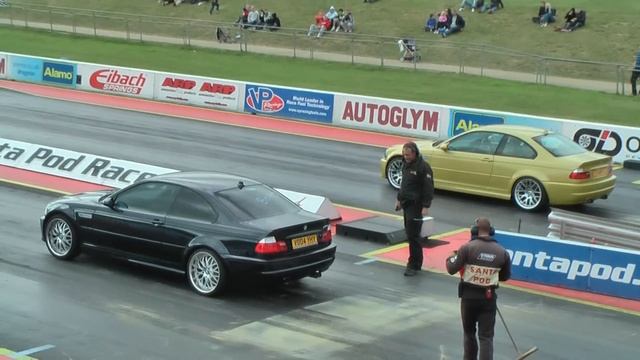 Phoenix Yellow e46 M3 Santa Pod 16/09/2012 BMW Show