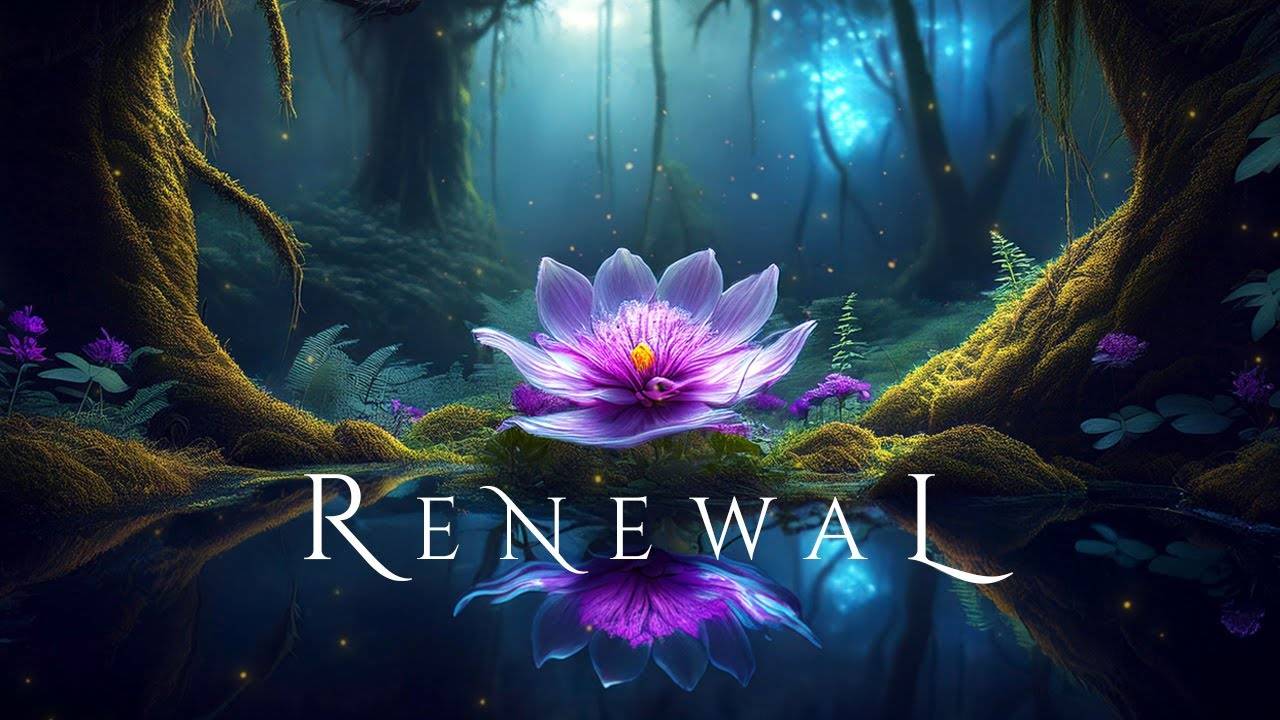 RENEWAL: Ethereal Meditative Ambient Music with Rain - Deep Ambient Fantasy Relaxation Soundscape