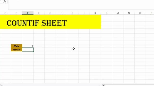 👉How to use countif formula in Excel